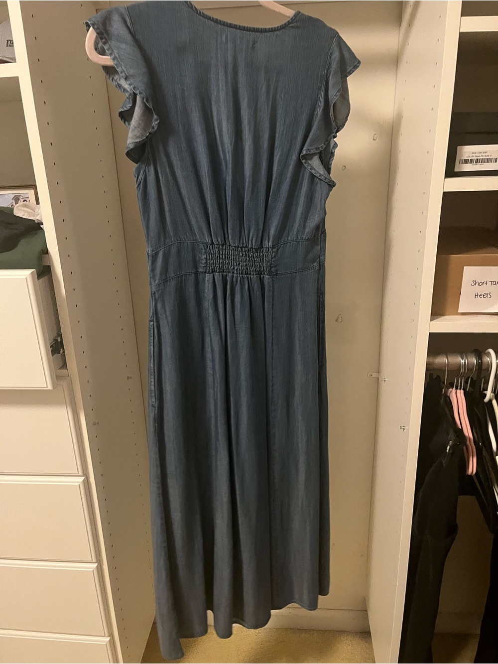 Marine Layer Camila Midi Dress in Chambray - Picture 4 of 5